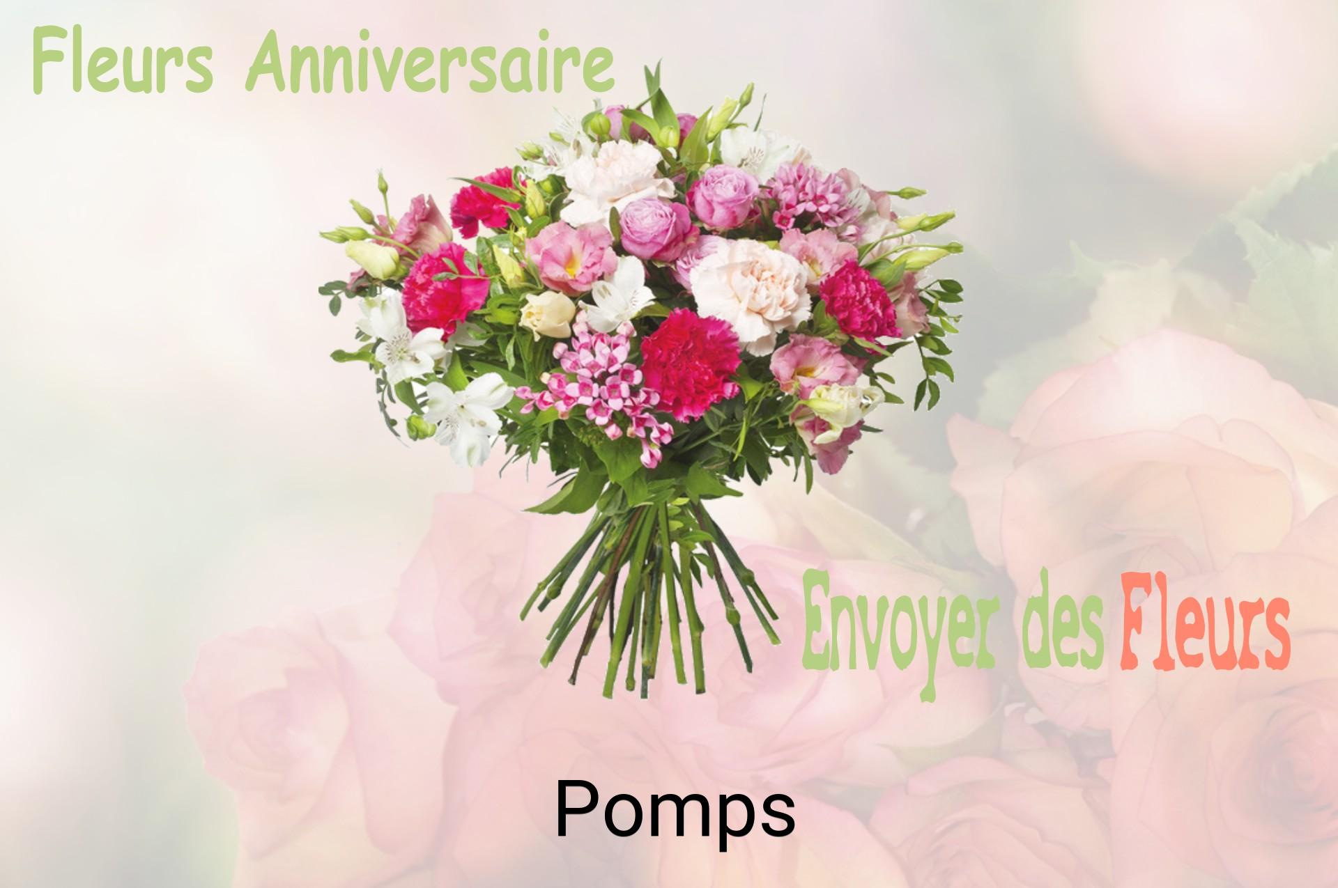 Bouquet de fleurs d’anniversaire livré à Pomps